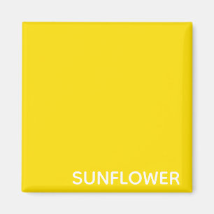 Sunflower Yellow Color Name Magnet