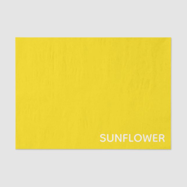 Sunflower Yellow Color Name Tissue Paper (Front)