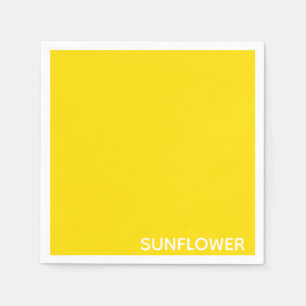 Sunflower Yellow Colour Name Napkins