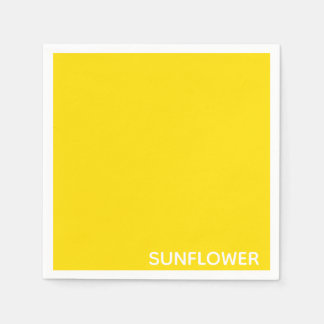 Sunflower Yellow Colour Name Napkins