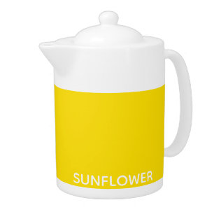 Sunflower Yellow Colour Name Teapot