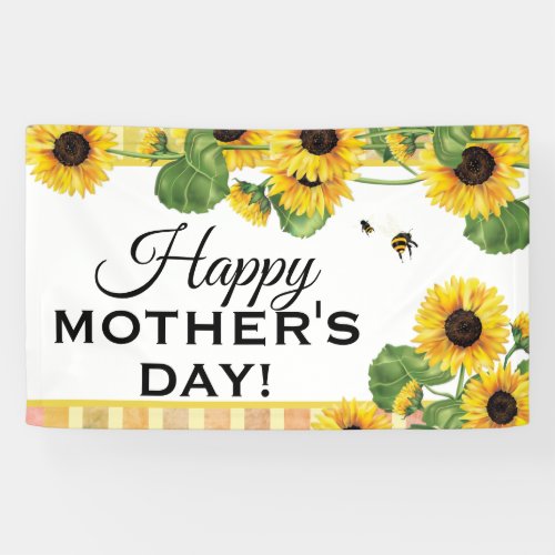Sunflower Yellow Country Floral Mothers Day  Banner