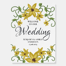 Sunflower Yellow Floral Botanical Hand drawn Oil