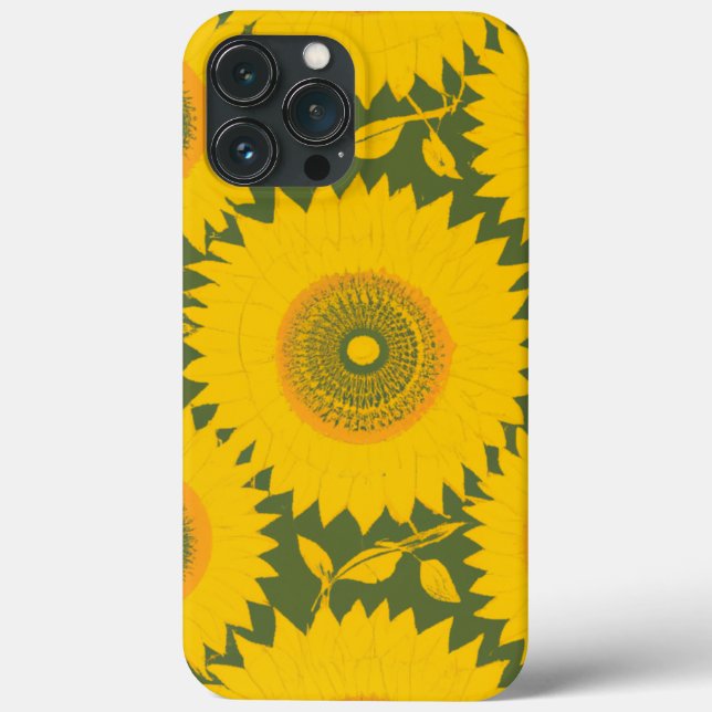 Sunflower - Yellow Floral Design Case-Mate iPhone Case (Back)
