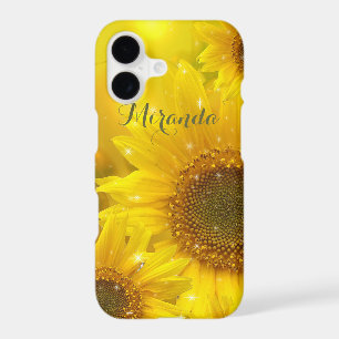 Sunflower Yellow Flower Floral Personalized iPhone 17 Case