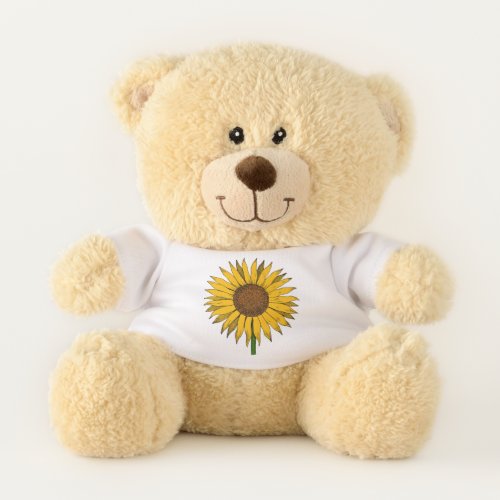 Sunflower Yellow Flower Teddy Bear