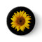 Sunflower Yellow on Black - Customized Sun Flowers