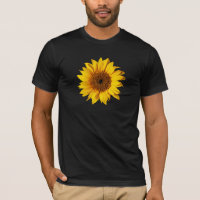 Sunflower Yellow on Black - Customized Sun Flowers