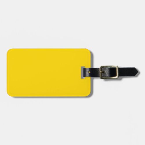 Sunflower Yellow Solid Color Luggage Tag