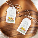 Sunflower Yellow Watercolor Custom Bridal Shower  Gift Tags<br><div class="desc">Sunflower Yellow Watercolor Floral Bridal Shower Custom Gift Tags</div>