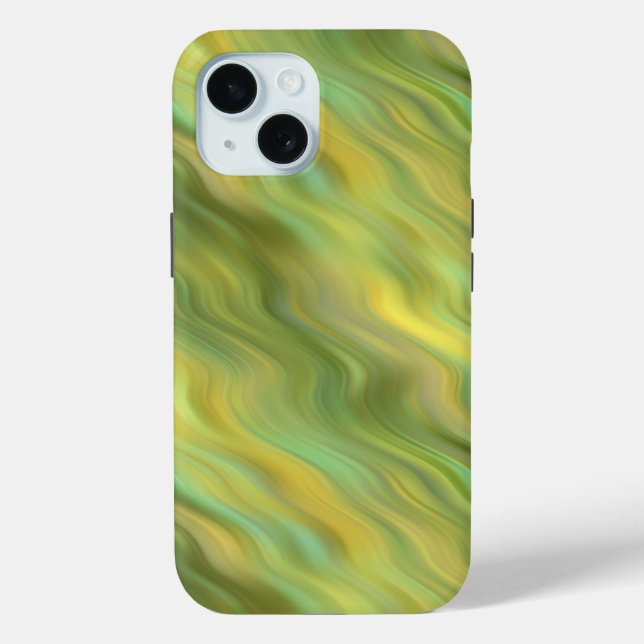 Sunflower Yellow Wavy Texture Case-Mate iPhone Case (Back)