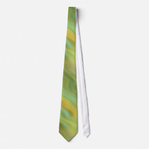 Sunflower Yellow Wavy Texture Neck Tie