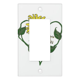 Sunflower You are Enough Light Switch Cover