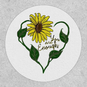 Sunflower You are Enough Patch