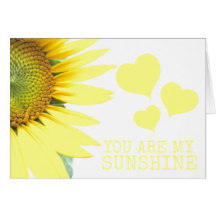 Sunflower You are my Sunshine Cute Valentine's Day Cards