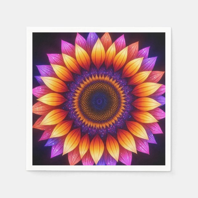 SunFlowerMandala  Napkins (Front)