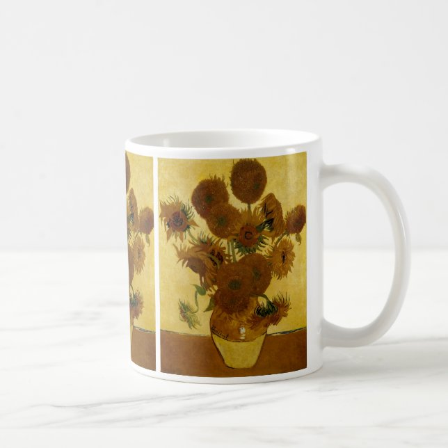 Sunflowers: 1888 by Van Gogh Coffee Mug (Right)