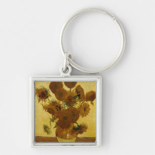 Sunflowers: 1888 by Van Gogh Keychain