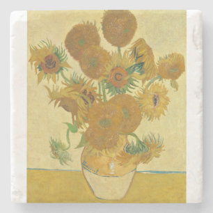 Sunflowers 1888 by Vincent van Gogh Stone Coaster