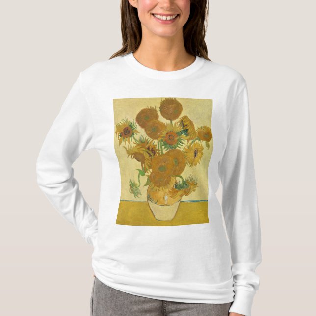Sunflowers 1888 by Vincent van Gogh T-Shirt (Front)