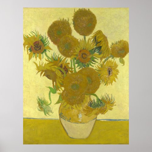 Sunflowers 1888 Vincent Van Gogh Poster