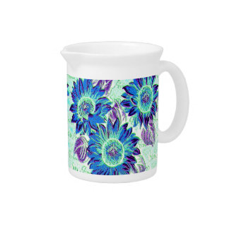 Sunflowers 1neg beverage pitcher