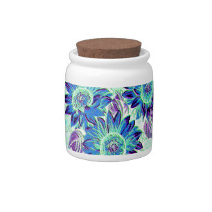 Sunflowers 1neg candy jar
