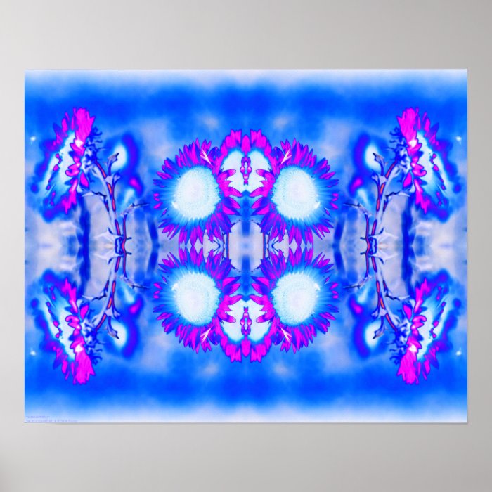 "Sunflowers 2" Abstract Electric Psychedelic Art Posters