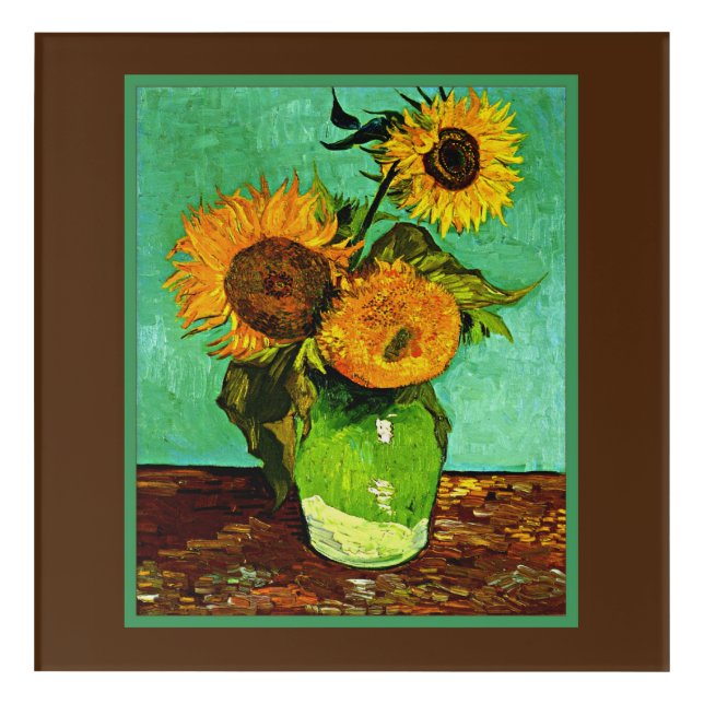 Sunflowers, 3, by Vincent van Gogh, Acrylic Print (Front)
