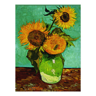 Sunflowers, 3, by Vincent van Gogh Poster