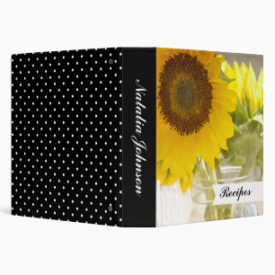 Sunflowers 3 Ring Binder
