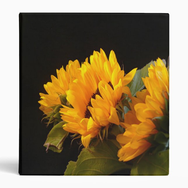 Sunflowers 3 Ring Binder (Front)
