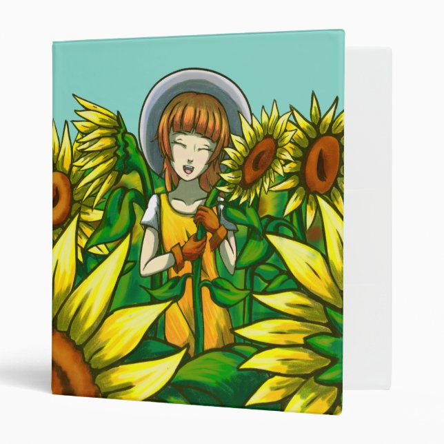 Sunflowers 3 Ring Binder (Front/Inside)