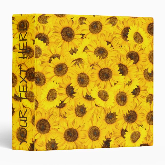 Sunflowers 3 Ring Binder (Front/Spine)