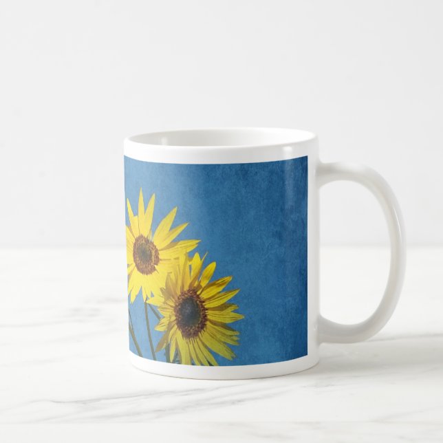 Sunflowers Abstract Coffee Mug (Right)