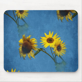 Sunflowers Abstract Mouse Pad