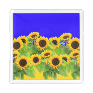 Sunflowers Acrylic Tray