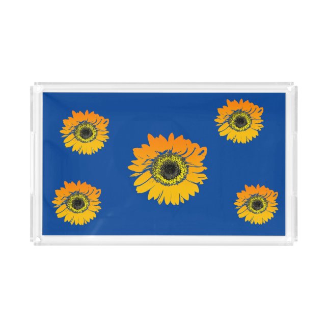 Sunflowers Acrylic Tray (Front)