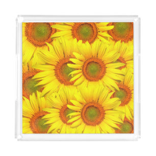 Sunflowers Acrylic Tray