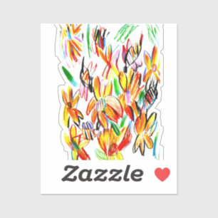 Sunflowers and bees sticker