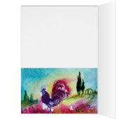 SUNFLOWERS AND BLACK ROOSTER CARDS (Inside (Left))