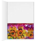 SUNFLOWERS AND BLACK ROOSTER CARDS (Inside (Right))