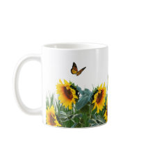 Sunflowers and Butterflies Floral 