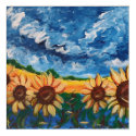 Sunflowers and Clouds Acrylic Print