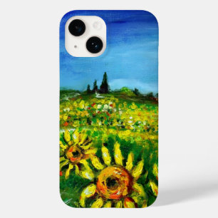 SUNFLOWERS AND COUNTRYSIDE IN TUSCANY Case-Mate iPhone 14 CASE