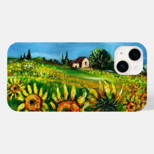 SUNFLOWERS AND COUNTRYSIDE IN TUSCANY Case_Mate iPhone 14 CASE