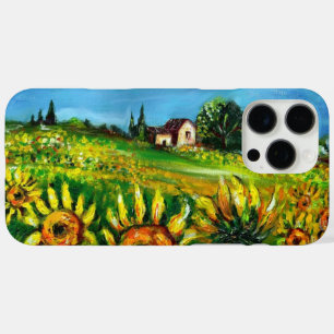 SUNFLOWERS AND COUNTRYSIDE IN TUSCANY iPhone 16 PRO MAX CASE