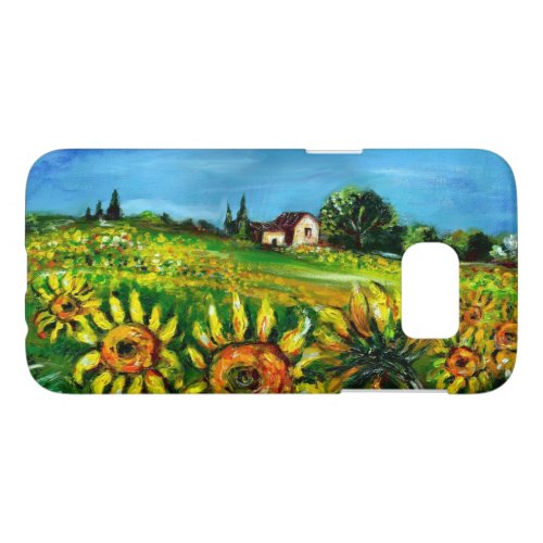 SUNFLOWERS AND COUNTRYSIDE IN TUSCANY SAMSUNG GALAXY S7 CASE