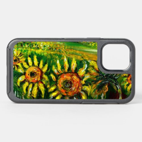SUNFLOWERS AND COUNTRYSIDE IN TUSCANY iPhone CASE