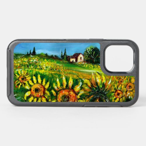 SUNFLOWERS AND COUNTRYSIDE IN TUSCANY  OtterBox SYMMETRY iPhone 12 CASE